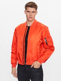 Бомбер стандартного кроя Calvin Klein, оранжевый