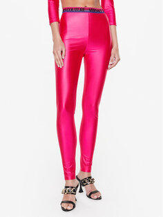 Леггинсы узкого кроя Versace Jeans Couture, розовый