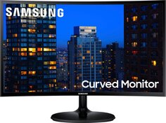 Изогнутый монитор Samsung CF390, 24&quot;, 1920x1080, 60 Гц, VA, черный