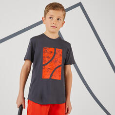 Теннисная футболка Детская TTS 100 серая ARTENGO, цвет grau