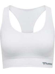 Бесшовная спортивная женская футболка для йоги Hmltif из переработанного полиамида HUMMEL, цвет weiss