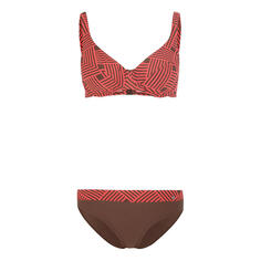 Женское бикини на косточках с графическим принтом s.Oliver RED LABEL Beachwear, цвет braun