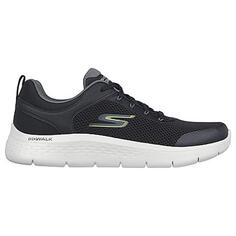 Мужские спортивные кроссовки Skechers для ходьбы 216495_BKGY Черный со шнурками