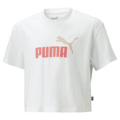 Футболка для мальчиков с логотипом для девочек PUMA, цвет rosa