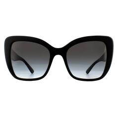 Черные серые солнцезащитные очки «кошачий глаз» с градиентом Dolce &amp; Gabbana, черный