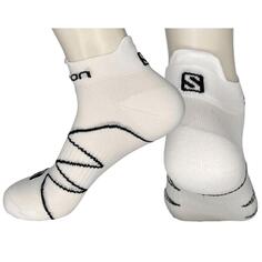 Носки-кроссовки Salomon, размер от 45 до 47 Sonic, 2 пары носков для бега, черные, белые, двойные