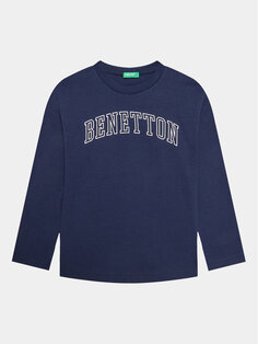 Блуза стандартного кроя United Colors Of Benetton, синий