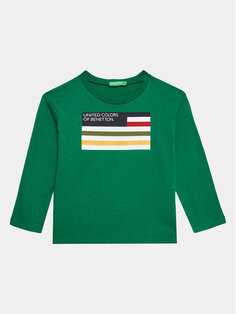 Блуза стандартного кроя United Colors Of Benetton, зеленый