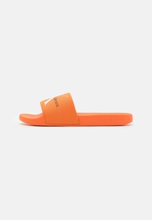 Туфли-мюли на плоской подошве SLIDE MONOGRAM Calvin Klein Jeans, цвет vibrant orange/bright white