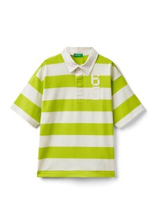 Рубашка-поло United Colors of Benetton, цвет green
