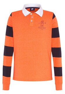 Рубашка-поло MIT GESTREIFTEN ÄRMELN Polo Sylt, цвет shocking orange