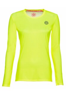 Спортивная футболка MINA TECH ROUNDNECK LONGSLEEVE BIDI BADU, цвет neon yellow