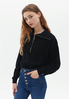 Вязаный свитер WITH ZIPPER OXXO, цвет black