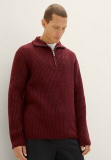Вязаный свитер TOM TAILOR, цвет tawny port red