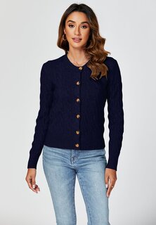 Кардиган CABLE-KNIT CREWNECK FS Collection, цвет navy
