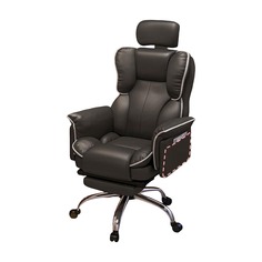 Игровое кресло Yipinhui P507, алюминий, подставка для ног, черный/белый