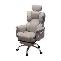 Игровое кресло Yipinhui P507, алюминий, подставка для ног, светло-серый