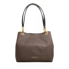 Сумка-тоут kensington large shoulder tote brown Michael Michael Kors, коричневый