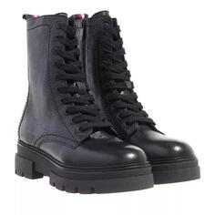 Ботинки monochromatic lace up boot Tommy Hilfiger, черный
