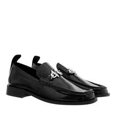 Лоферы mokassino ii kl chain loafer black textured Karl Lagerfeld, черный