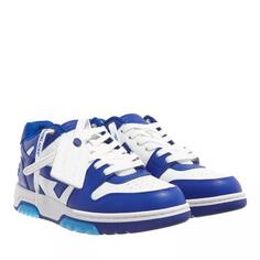 Кроссовки out of office calf leather white blue Off-White, синий