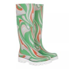 Сапоги vortici baby boots verde/arancio Emilio Pucci, мультиколор