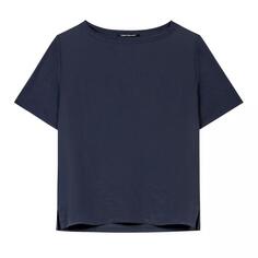 Футболка t-shirt mit jersey-rücken dark navy Luisa Cerano, синий