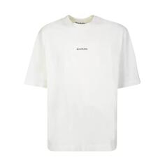 Футболка printed cotton t-shirt Acne Studios, белый