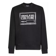 Футболка black logo sweatshirt Versace Jeans Couture, черный