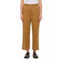 Брюки wide leg chino pants Polo Ralph Lauren, коричневый