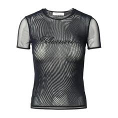 Футболка nylon blend t-shirt Blumarine, черный