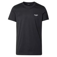 Футболка black cotton t-shirt Balmain, черный