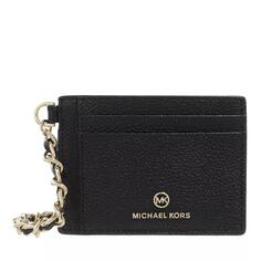 Кошелек small chain card holder Michael Michael Kors, черный