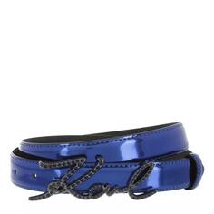 Ремень k/signature sparkle belt a335 Karl Lagerfeld, синий