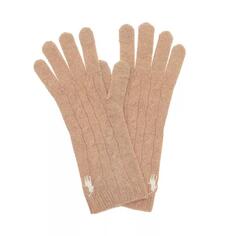 Перчатки cable glove camel Polo Ralph Lauren, коричневый