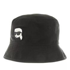 Бейсболка k/ikonik 2.0 revers bucket hat black Karl Lagerfeld, черный