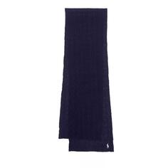 Шарф classiccable scarf oblong Polo Ralph Lauren, синий