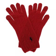 Перчатки classiccable glove Polo Ralph Lauren, красный