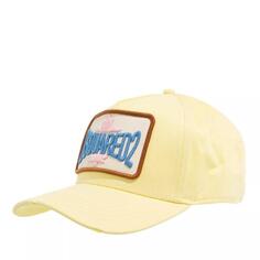 Бейсболка baseball cap logo patch light Dsquared2, желтый