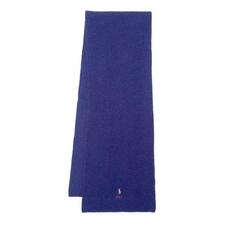 Шарф rib scarf oblong Polo Ralph Lauren, синий