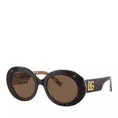 Солнцезащитные очки 0dg4448 havana on white Dolce&amp;Gabbana, коричневый