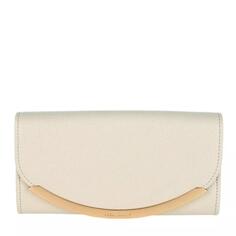 Кошелек continental wallet leather cement See By Chloé, бежевый