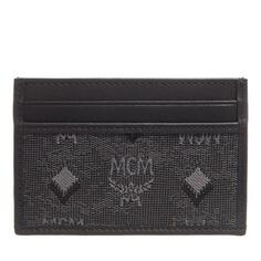 Кошелек portuna card case mini dark Mcm, черный