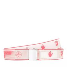 Ремень rubber industrial belt white Off-White, розовый