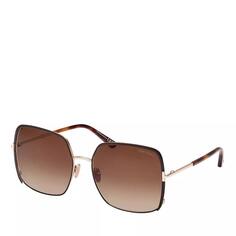 Солнцезащитные очки raphaela gradient brown Tom Ford, коричневый