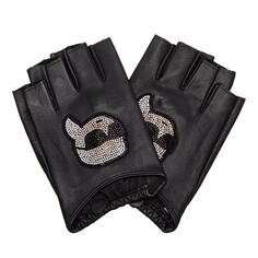 Перчатки k/ikonik 2.0 rhnstn fl glove Karl Lagerfeld, черный