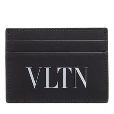 Кошелек logo print cardholder Valentino Garavani, черный