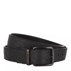 Ремень 38mm cts harness belt in signature leather Coach, черный