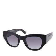Солнцезащитные очки am0420s black-black-grey Alexander Mcqueen, черный
