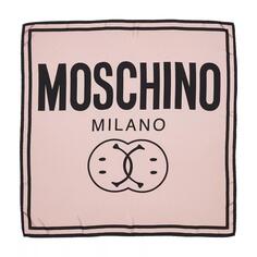 Шарф scarf 90x90 cm Moschino, черный